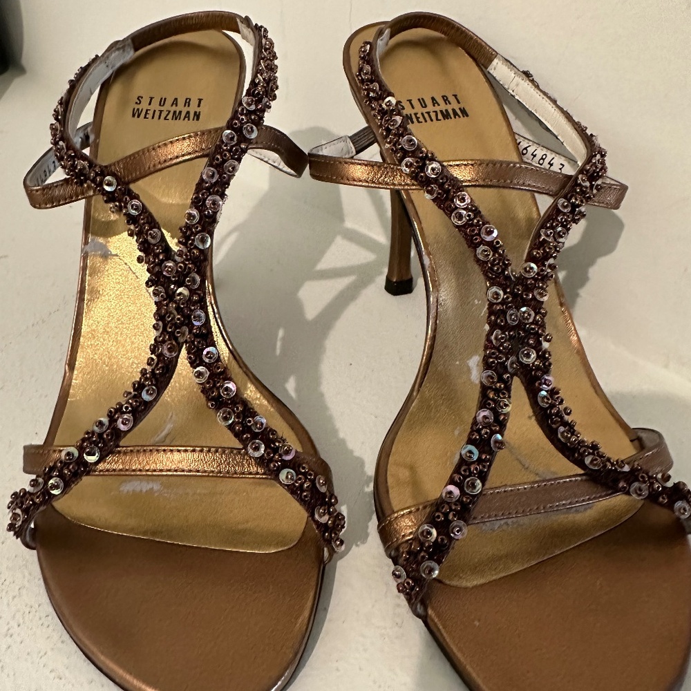 Stuart Weitzman Beaded Heel - image 2